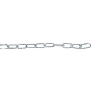 3x26x8mm Galvanised Welded Long Link Chain - 10m Length